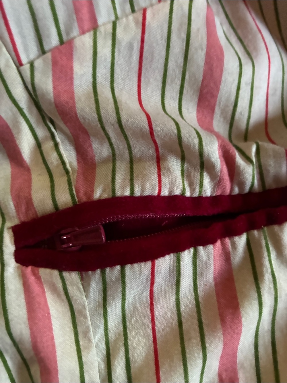 April Cornell Deep Red Velvet Trench Coat - Picture 6 of 11